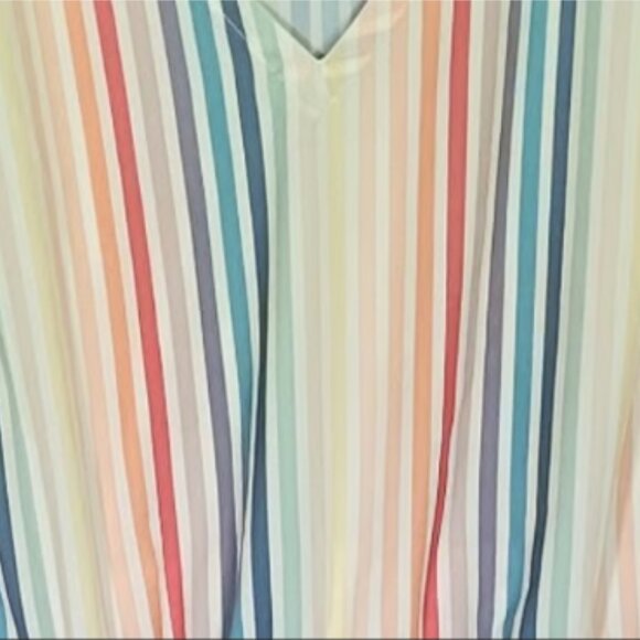 Brand New Women's Eddie Bauer Colourful Striped Sleeveless Dress - Picture 15 of 16
